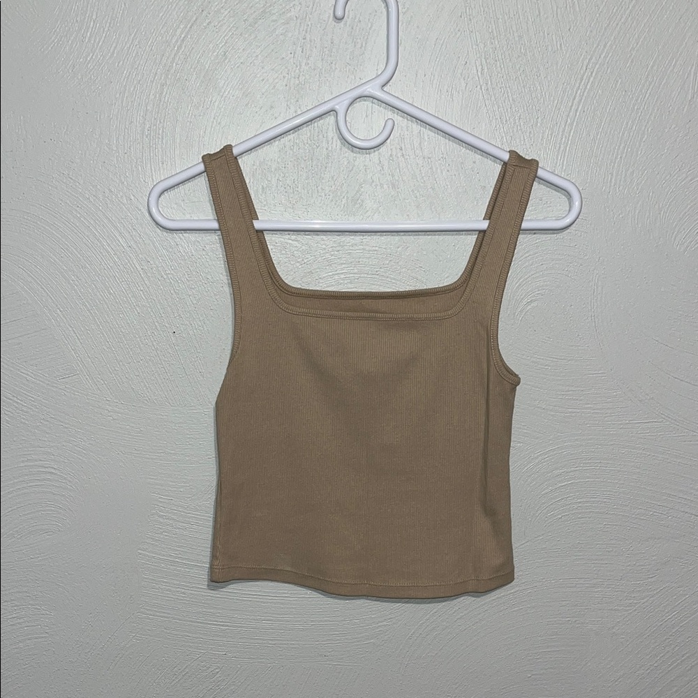 Old Navy Women's Brown Square Neck Tank Top